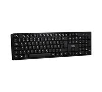 T'nB Classy Wireless Keyboard for Windows/Linux, 2.4 GHz Wireless, German QWERTZ Layout, Quiet Keys, Black