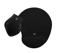 T'nB Ergonomic Pack of Wireless Mouse with Mouse Mat Black