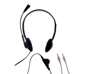 T'nB First Headset double Jack PC headset with double 3.5 Jack connection - ideal for optimal communication