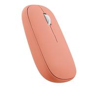 T'nB - iClick Color Dual Connect Mouse, 2-in-1, Bluetooth and USB-A Wireless Dongle, Stylish and Ultra Slim, Plug&Play Connection, Auto Sleep - Red