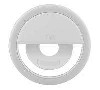 T'NB Influence Selfie Ring Light, Round Ring Light, Compatible with All Smartphone, Light Diffusion, Different Brightness Levels, Photo, Video, Ideal for YouTube, TikTok, Instagram - White