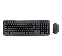 T'nB KBSCFIRSTES RF Wireless QWERTY Keyboard English, Spanish Black - Keyboards (Wireless, RF Wireless, Mechanical Keyboard, QWERTY, Black, Mouse Included)