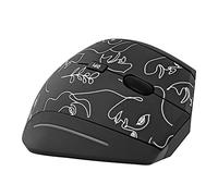 T'NB Mariko Mouse - Ergonomic Wireless Mouse 2.4 GHz Exclusive Design, USB-A Receiver, Comfortable Soft Touch, Long Life Battery with Auto Sleep Mode - Line Art Design