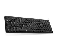 T'nB - Slim Pro Wireless Keyboard, Simultaneous Multi-Device Connection, Bluetooth or USB Dongle Connection, Compact and Lightweight, Windows/Mac Compatible, Long Life Rechargeable Battery - Black