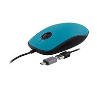 T'nB Sunset Wired Mouse USB-A and USB-C - Blue