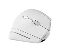 T'nB -Wireless Rechargeable Ergonomic Vertical Mouse, 53° Tilt for Wrist Pain Reduction, Bluetooth & USB-A Connection, Previous/Next Buttons, Ideal Comfort to Use - White
