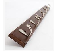 TNBCCXN Bathroom Hooks Coat Rack Wall Mounted, 4/5/6/7/8 Hooks for Hanging Coats, Metal Hook Rack Rail(Brown,74 * 6cm/29.1 * 2.4in)