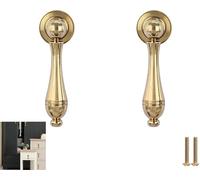 TNBCCXN Cabinet Handles, Cabinet Handles,2 Pcs Pure Brass Handle Drop-Shaped Tag Drawer Cabinet Door Pendant(Large Copper Bright)