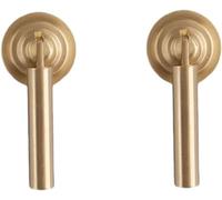 TNBCCXN Cabinet Handles, Cabinet Handles,2 Pcs Pure Brass Handle Drop-Shaped Tag Drawer Cabinet Door Pendant(J Small Matte Brushed)