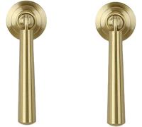 TNBCCXN Cabinet Handles, Cabinet Handles,2 Pcs Pure Brass Handle Drop-Shaped Tag Drawer Cabinet Door Pendant(9cm Matte)