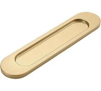TNBCCXN Cabinet Handles, Concealed Handles, 1Pcs Buckle Embedded Self-Adhesive Pull(Oval Golden)