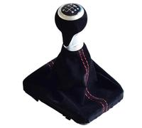 tnbru Car Gear Shift Knob for A3 for S3 for 8V for S-line Sportback 5 Gear 6 Speed Manual MT Car Shift Gear Knob with Leather Knob Car Styling(6 Speed-Black)