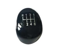 tnbru Car Gear Shift Knob for Focus for MK2 for MK3 for Fiesta Car Gear Shift Knob Cap Cover Emblem 5/6Speed(6 Speed Black)