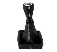 tnbru Car Gear Shift Knob for Peugeot 206 406 5 Speed Manual Gear Shift Knob Dustproof Cover Collar Lever Shifter Stick Handball Gear Knob Cover(White Line)