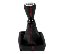 tnbru Car Gear Shift Knob for Peugeot 206 406 5 Speed Manual Gear Shift Knob Dustproof Cover Collar Lever Shifter Stick Handball Gear Knob Cover(Red Line)