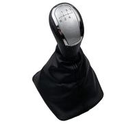 tnbru Car Gear Shift Knob for Skoda for Octavia for A5 for A6 2004-2012 Car 5/6 Speed Gear Stick Shift Knob with Leather Boot Collar Gear Knob Cover(B0246 5 Speed)