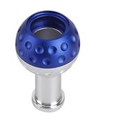 tnbru Car Gear Shift Knob for VW for GTI for Jetta for Golf 5 5/6 Speed Gear Shift Knob Car Manual Trans Shifter Stick Head Aluminum with for M8 M10 M12 Adapter(Blue)