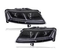 tnbru Car Headlight For A6 2004-2011 A6L C6 S6 DRL Dynamic Signal Lamp LHD RHD Version Front Lamp Assembly 2PCS LED Headlight(Xenon)