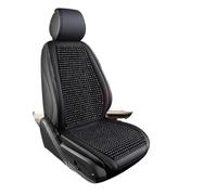 tnbru Car Seat Covers Set Summer Cool Breathable Wooden Bead Square Seats Cover Four Seasons Universal Car Seat Non-slip Free Tie Cushion Car Seat Covers Full Set(Black seat)