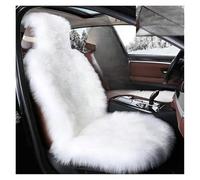 tnbru Car Seat Covers Set Warm Plush Extra Large Long Wool Imitation Sheepskin Car Seat Cover Thick Faux Fur Cushion Winter Car Seat Covers Full Set(Pure white 1Pcs)