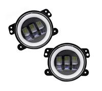 tnbru Front Fog Lights For Dodge For Journey 2009-2013 4 Inch Car LED Headlight 30W LED Fog Light With White Halo Ring DRL Angel Eyes Light(2 Pcs)