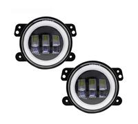 tnbru Front Fog Lights For Dodge For Journey 2009~2013 Car LED Headlight 30W LED Fog Light With White Halo Ring DRL Angel Eyes Light(2 Pcs)