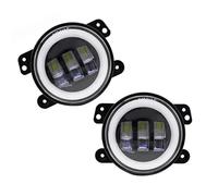 tnbru Front Fog Lights For Dodge For Journey 2009~2013 Car LED Headlight 30W LED Fog Light With White Halo Ring DRL Angel Eyes Light(2 Pcs)