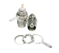 TNC Female Jack Connector Chassis Socket Bullkhead With Nut Washer Solder For Panel Mount Antenna Coax Adapter Brass