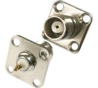 TNC Female Socket Panel Mount Solder Connector For Coaxial Wall Plate Chassis