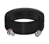 TNC Jumper Cable RG58 TNC Male Plug to TNC Female Bulkhead Wifi Antenna Extension Cable Low Loss 32.8ft (10M) Coaxial Cable for Wireless Antenna Ham Radio