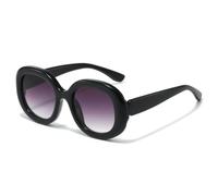 TNDVIC Fashionable Oversized Oval PC Sunglasses - Minimalist Versatile Geometric Shades(1)