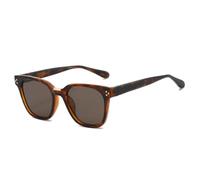TNDVIC Fashionable Square-Frame Sunglasses-PC Acetate Pin-Bridge Sunglasses