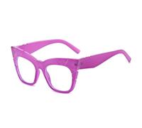 TNDVIC Large-Frame Cat-Eye Glasses: Unique, Instagram-Worthy, Playful Frames with Edgy Cuts