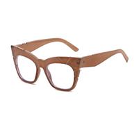 TNDVIC Large-Frame Cat-Eye Glasses: Unique, Instagram-Worthy, Playful Frames with Edgy Cuts
