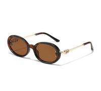 TNDVIC Narrow Oval Sunglasses - Runway Style for Women and Men(2)