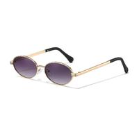 TNDVIC Small-frame Oval Metal Sunglasses - Unisex Trendy Shades(3)