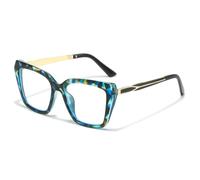 TNDVIC Square Sunglasses: Minimalist Oversized Frames with Color-Blocking and Unique Lacquered Temples