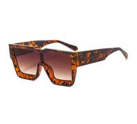 TNDVIC Sunglasses for Men & Women - Uv400 Protection - Oversized One Piece Gradient Lens for Outdoor Sports & Driving(C5Leopard-Brown)