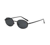 TNDVIC Sunglasses Uv400 Protection | Cat-eye Oval Metal | Candy-colored Lens for Outdoor Sports