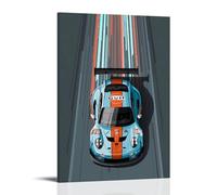 TNERPAR 911 RSR Race Car Poster Decorative Painting Canvas Wall Art Living Room Poster Bedroom Painting Wall Art Picture Print Modern Family Room Decor 08 x 12 Inches (20 x 30 cm)