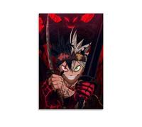 TNERPAR Anime Black Clover Poster Asta Poster Decorative Painting Canvas Wall Art Living Room Poster Bedroom Painting Wall Art Picture Print Modern Family Room Decor 12 x 18 Inches (30 x 45 cm)