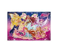 TNERPAR Anime Winx Club Poster Decorative Painting Canvas Wall Art Living Room Poster Bedroom Painting Wall Art Picture Print Modern Family Room Decor 08 x 12 Inches (20 x 30 cm)