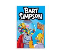 TNERPAR Bart Simpsons Poster Decorative Painting Canvas Wall Art Living Room Poster Bedroom Painting Wall Art Picture Print Modern Family Room Decor 12 x 18 Inches (30 x 45 cm)