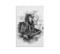 TNERPAR Bon Jovi Black White Poster Decorative Painting Canvas Wall Art Living Room Poster Bedroom Painting Wall Art Picture Print Modern Family Room Decor 08 x 12 Inches (20 x 30 cm)