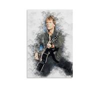 TNERPAR Bon Jovi Singer Poster Decorative Painting Canvas Wall Art Living Room Poster Bedroom Painting Wall Art Picture Print Modern Family Room Decor 12 x 18 Inches (30 x 45 cm)