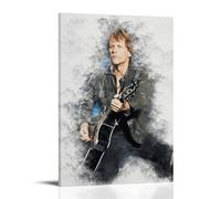 TNERPAR Bon Jovi Singer Poster Decorative Painting Canvas Wall Art Living Room Poster Bedroom Painting Wall Art Picture Print Modern Family Room Decor 12 x 18 Inches (30 x 45 cm)