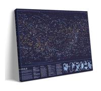 TNERPAR Constellation Map Art Poster Decorative Painting Canvas Wall Art Living Room Poster Bedroom Painting Wall Art Picture Print Modern Family Room Decor 24 x 36 inches (60 x 90 cm)