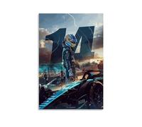 TNERPAR Fernando Alonso 14 Posters Decorative Painting Canvas Wall Art Living Room Poster Bedroom Painting Wall Art Picture Print Modern Family Room Decor 08 x 12 Inches (20 x 30 cm)