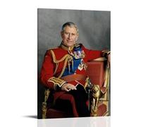 TNERPAR King Charles III Poster Decorative Painting Canvas Wall Art Living Room Poster Bedroom Painting Wall Art Picture Print Modern Family Room Decor 16 x 24 Inches (40 x 60 cm)
