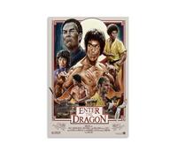 TNERPAR Movie Bruce Lee Poster Decorative Painting Canvas Wall Art Living Room Poster Bedroom Painting Wall Art Picture Print Modern Family Room Decor 16 x 24 Inches (40 x 60 cm)